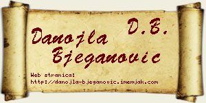 Danojla Bjeganović vizit kartica